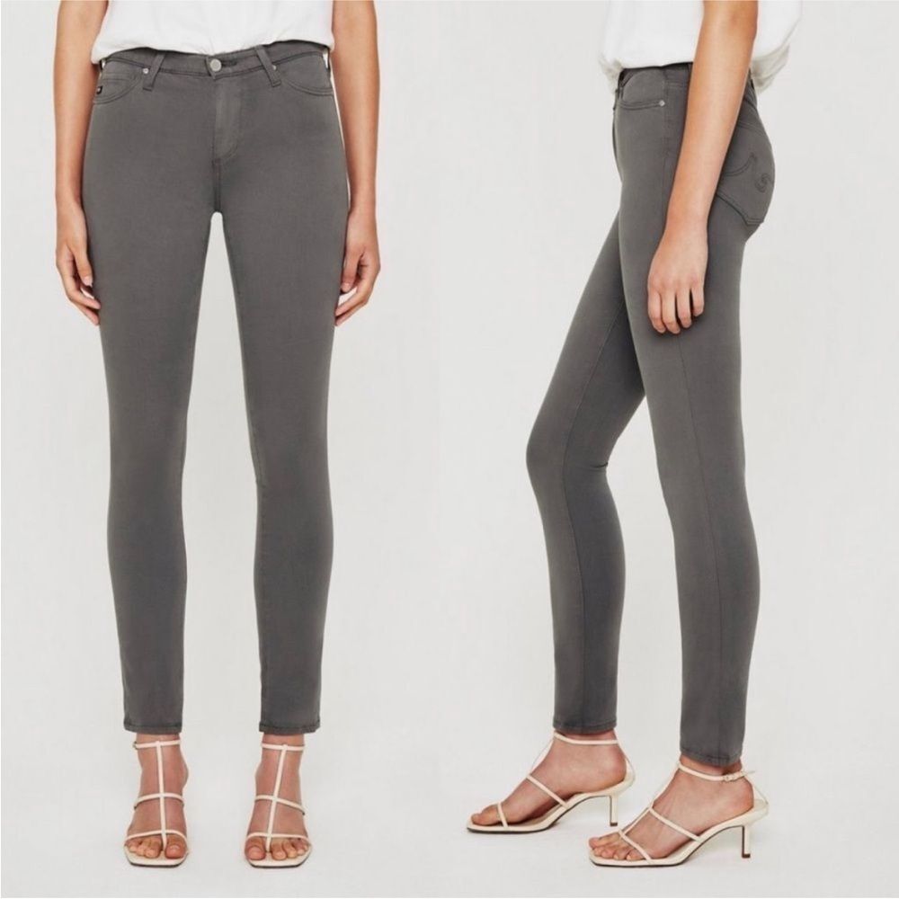 Adriano Goldschmied The Prima Gray Mid-rise Cigarette Jeans Womens Size 24
